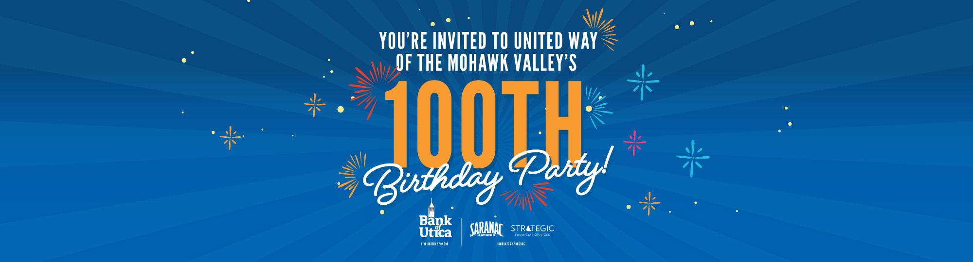 100th Birthday Party Web Banner